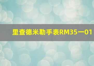 里查德米勒手表RM35一01