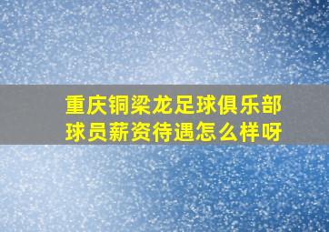 重庆铜梁龙足球俱乐部球员薪资待遇怎么样呀