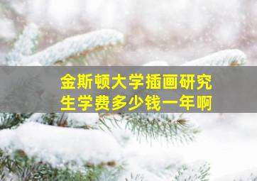 金斯顿大学插画研究生学费多少钱一年啊