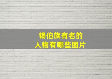 锡伯族有名的人物有哪些图片