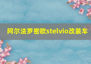 阿尔法罗密欧stelvio改装车