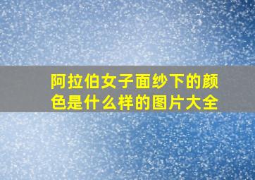 阿拉伯女子面纱下的颜色是什么样的图片大全