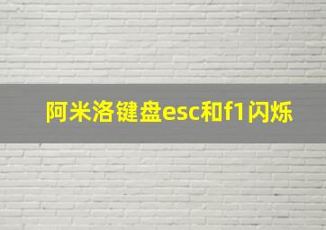 阿米洛键盘esc和f1闪烁