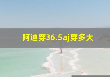 阿迪穿36.5aj穿多大