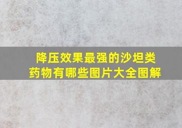 降压效果最强的沙坦类药物有哪些图片大全图解