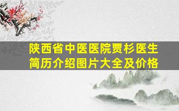 陕西省中医医院贾杉医生简历介绍图片大全及价格