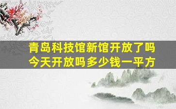 青岛科技馆新馆开放了吗今天开放吗多少钱一平方