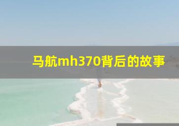 马航mh370背后的故事