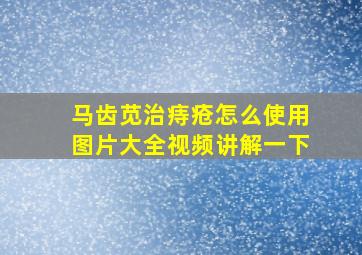 马齿苋治痔疮怎么使用图片大全视频讲解一下