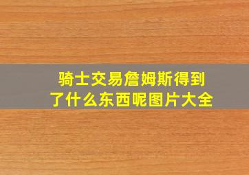 骑士交易詹姆斯得到了什么东西呢图片大全