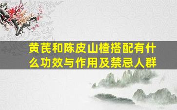 黄芪和陈皮山楂搭配有什么功效与作用及禁忌人群