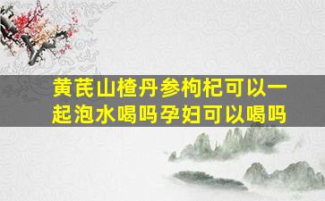 黄芪山楂丹参枸杞可以一起泡水喝吗孕妇可以喝吗