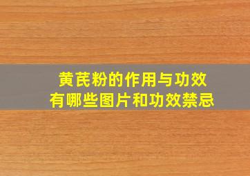 黄芪粉的作用与功效有哪些图片和功效禁忌