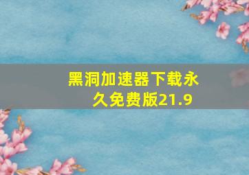 黑洞加速器下载永久免费版21.9