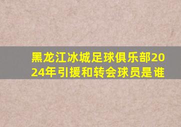 黑龙江冰城足球俱乐部2024年引援和转会球员是谁